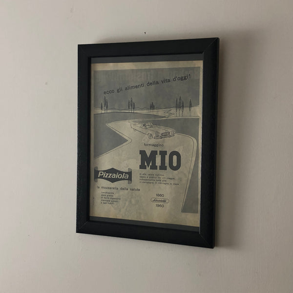 Locatelli, Pubblicità Anno 1960 Formaggino Mio e Mozzarella Pizzaiola 100 Anni Locatelli