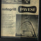 Autogrill Pavesi, Advertising Year 1960 Autogrill Pavesi Fiorenzuola d'Arda and Lainate with Caption in Italian