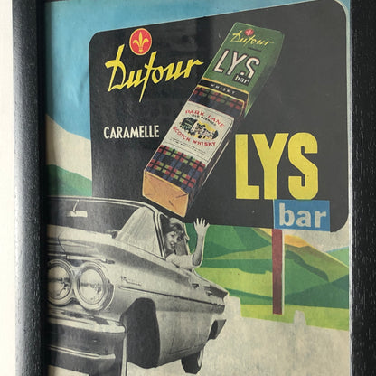 Dufour, Pubblicità Anno 1960 Caramelle LYS Bar Disegnata dallo Studio Dalla Costa - Raggi's Collectibles' Automotive Art