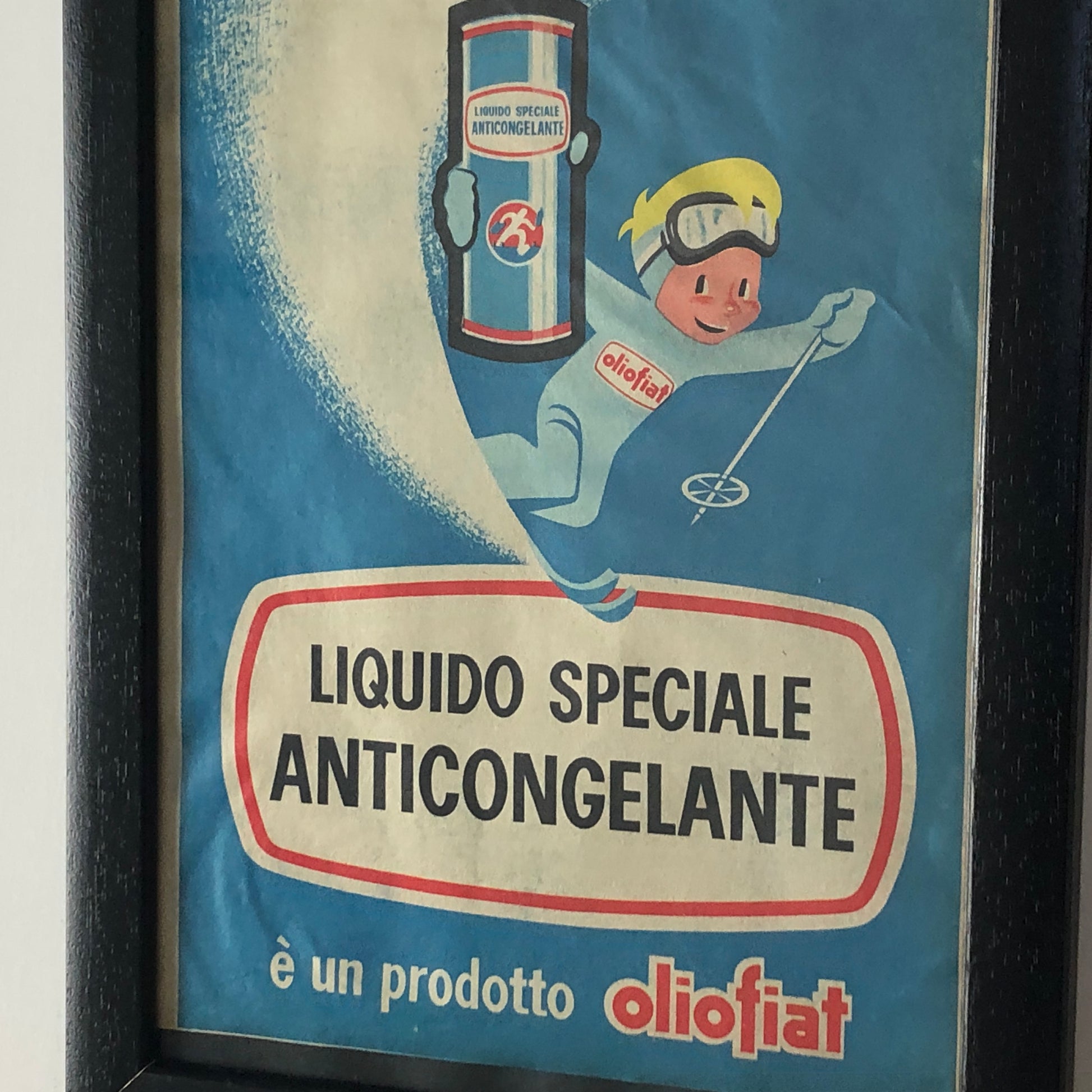 Olio Fiat, Pubblicità Anno 1960 Antigelo Oliofiat Liquido Speciale Anticongelante - Raggi's Collectibles' Automotive Art