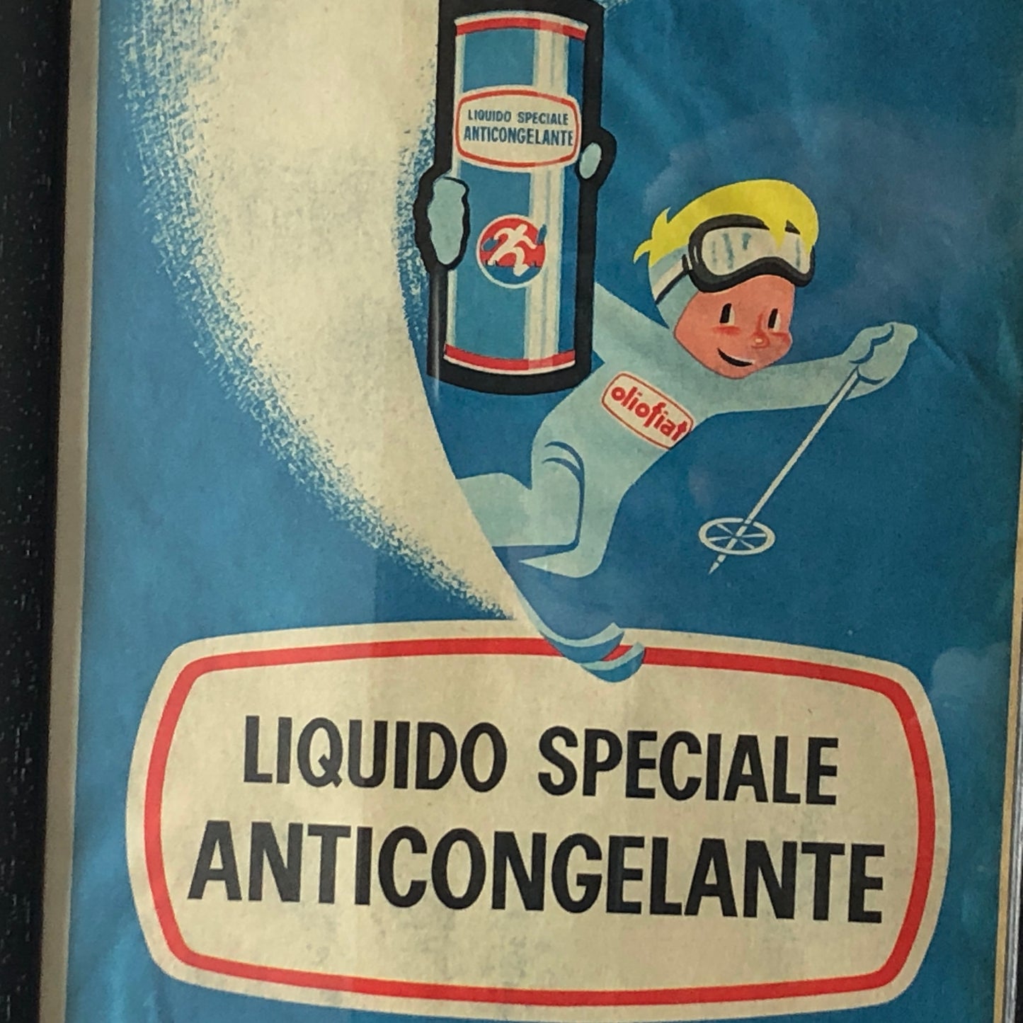 Olio Fiat, Pubblicità Anno 1960 Antigelo Oliofiat Liquido Speciale Anticongelante - Raggi's Collectibles' Automotive Art