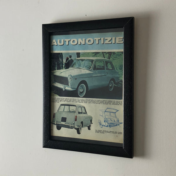 Innocenti, Advertising Year 1960 Innocenti Austin A40 with Caption in Italian