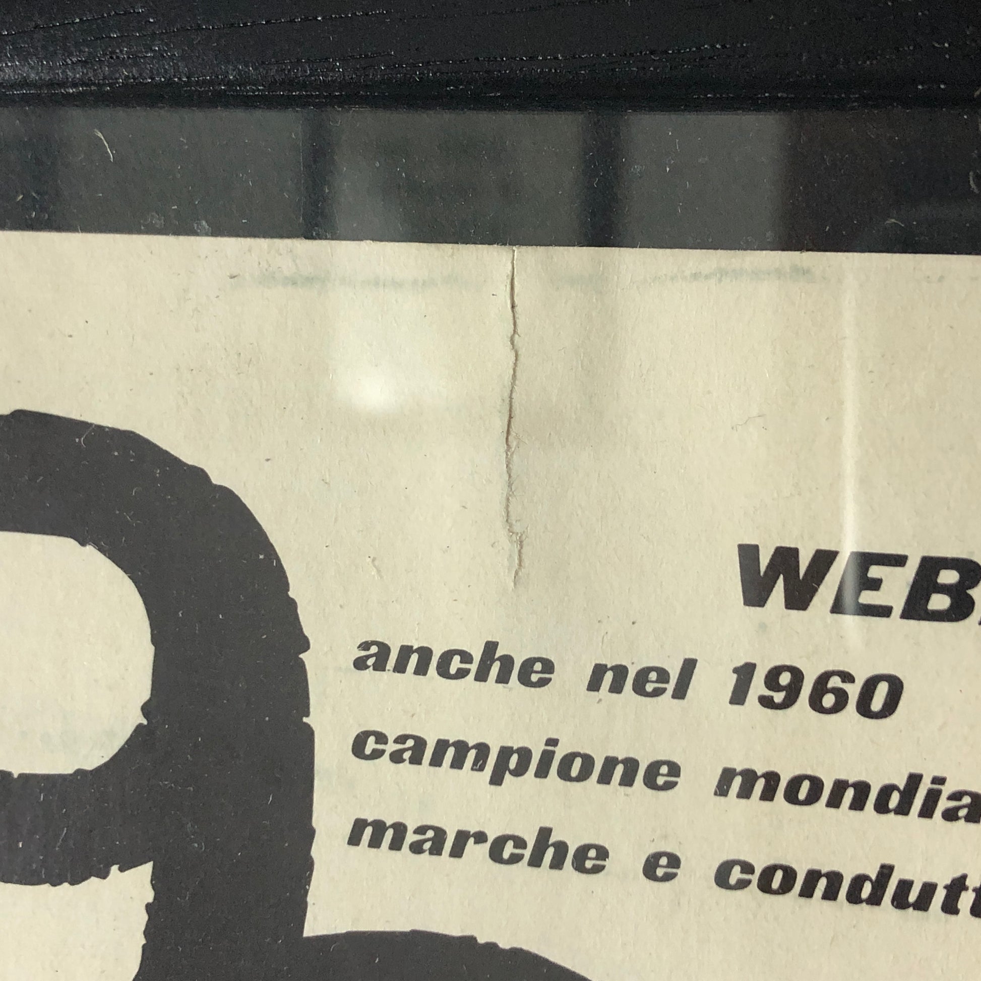 Weber, Pubblicità Anno 1960 Carburatori Weber Campione del Mondo Disegnata da Antonio de Giusti - Raggi's Collectibles' Automotive Art