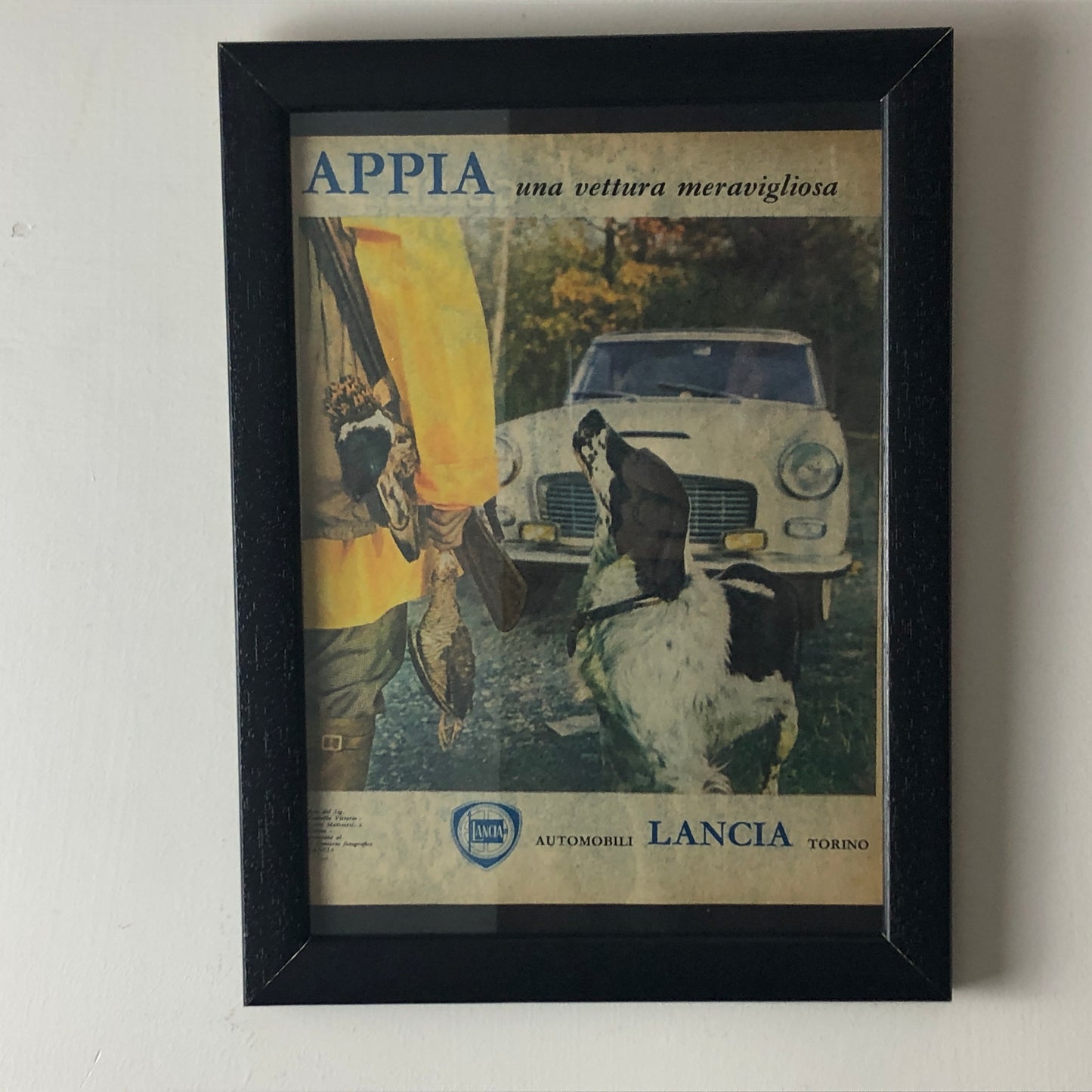 Lancia, Pubblicità Anno 1960 Fotografia Lancia Appia Premiata Primo Concorso Fotografico Lancia
