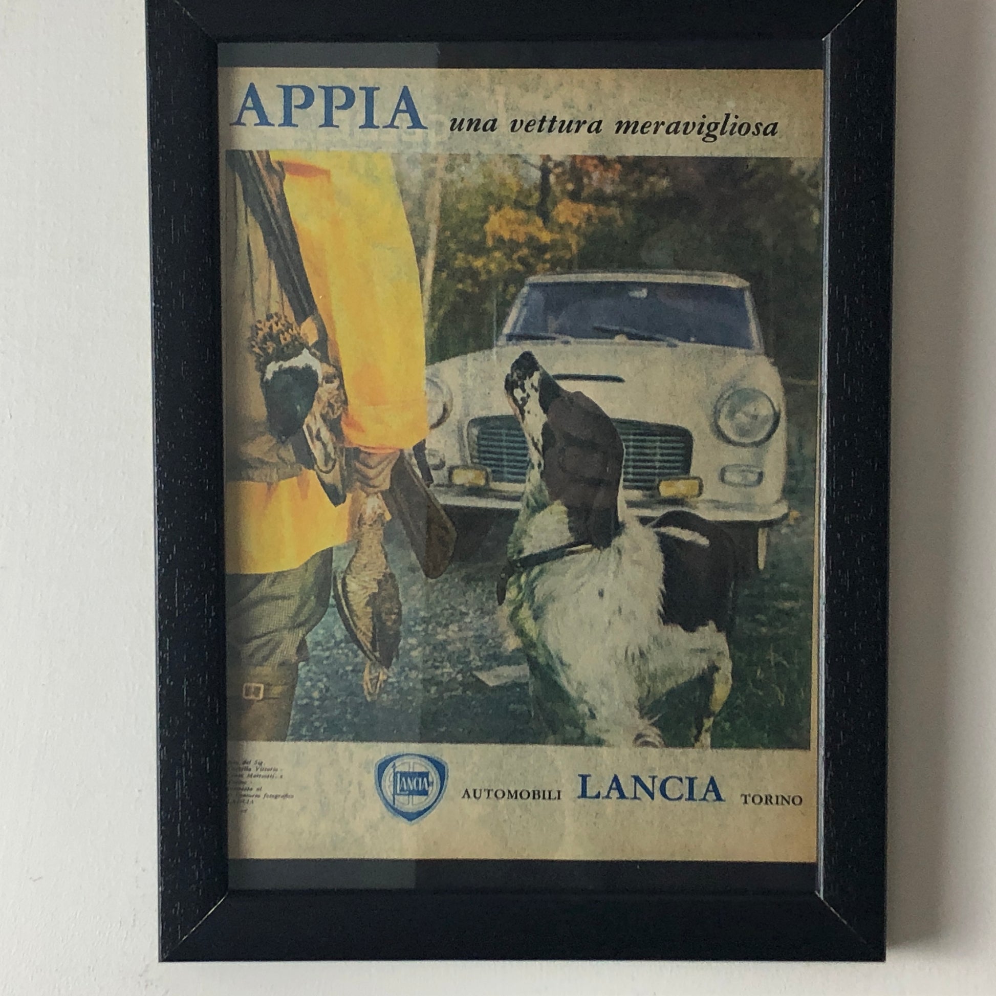 Lancia, Pubblicità Anno 1960 Fotografia Lancia Appia Premiata Primo Concorso Fotografico Lancia - Raggi's Collectibles' Automotive Art