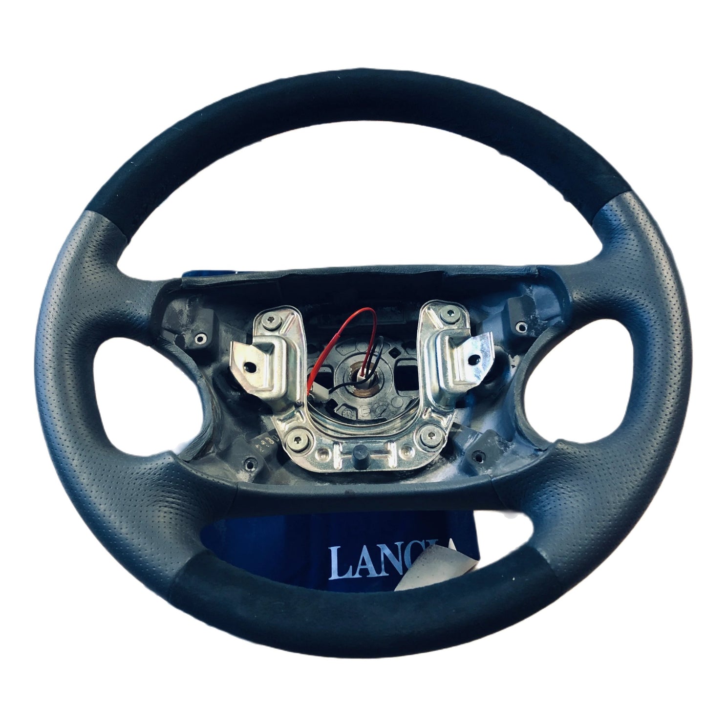 Lancia Y Volante Lineaccessori in Pelle e Alcantara Blu Nuovo Originale 5908385