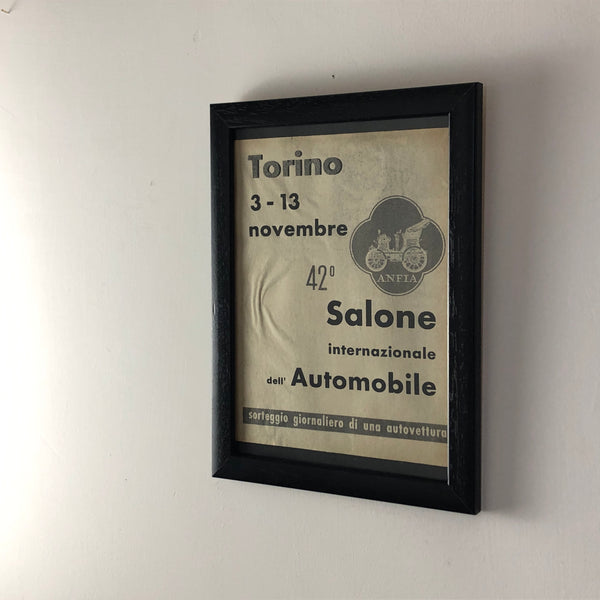 Anfia, 1960 Advertisement 42nd International Automobile Exhibition of Turin