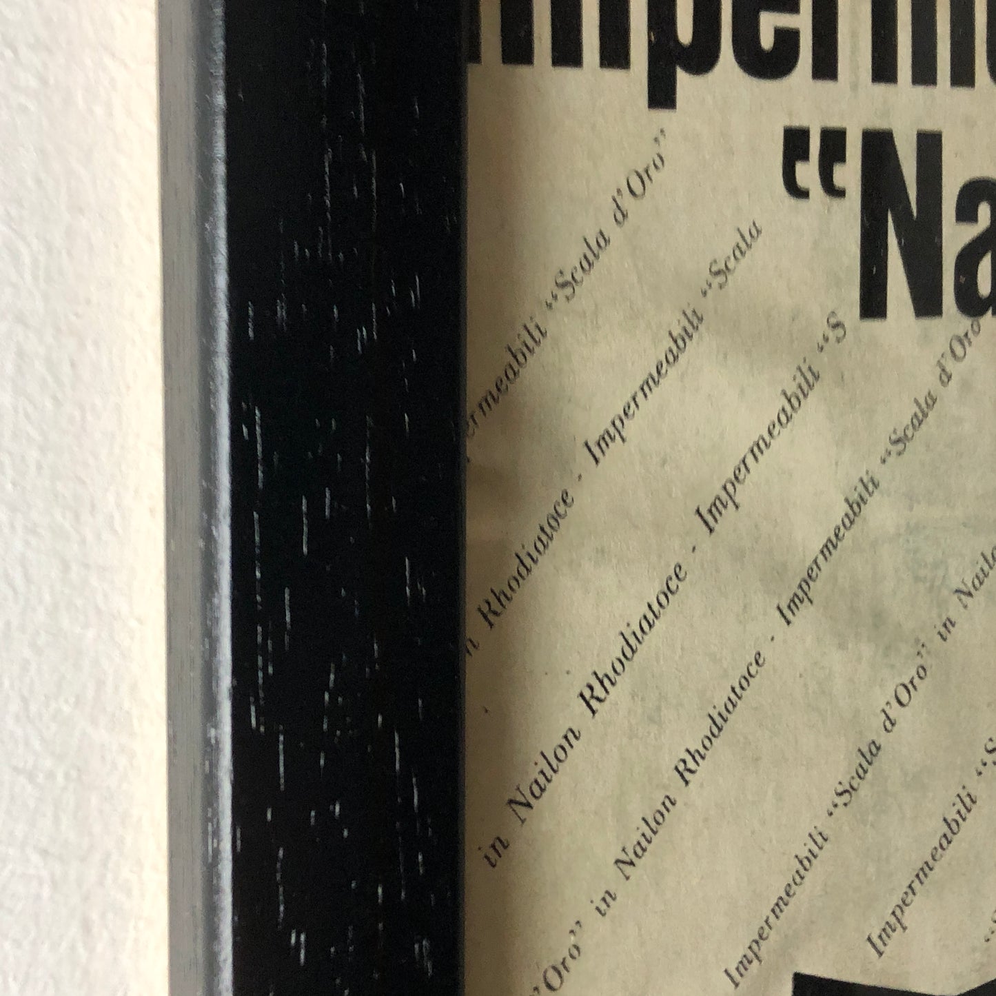 Rhodiatoce, Pubblicità Anno 1960 Impermeabili Nailon Rhodiatoce Scala d'Oro