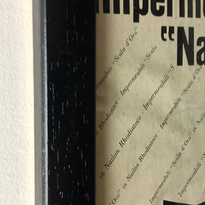 Rhodiatoce, Pubblicità Anno 1960 Impermeabili Nailon Rhodiatoce Scala d'Oro - Raggi's Collectibles' Automotive Art