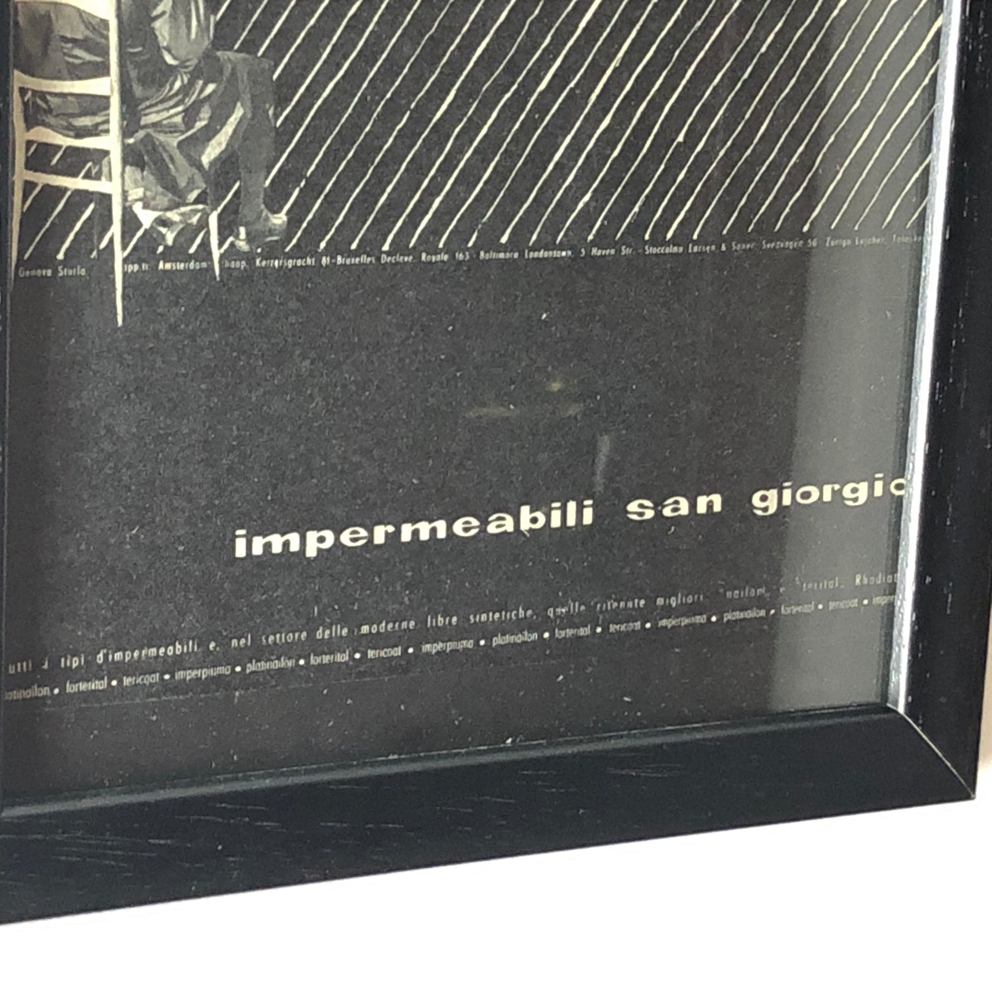 San Giorgio, Pubblicità Anno 1960 Impermeabili San Giorgio in Nailon e Terital Rhodiatoce - Raggi's Collectibles' Automotive Art