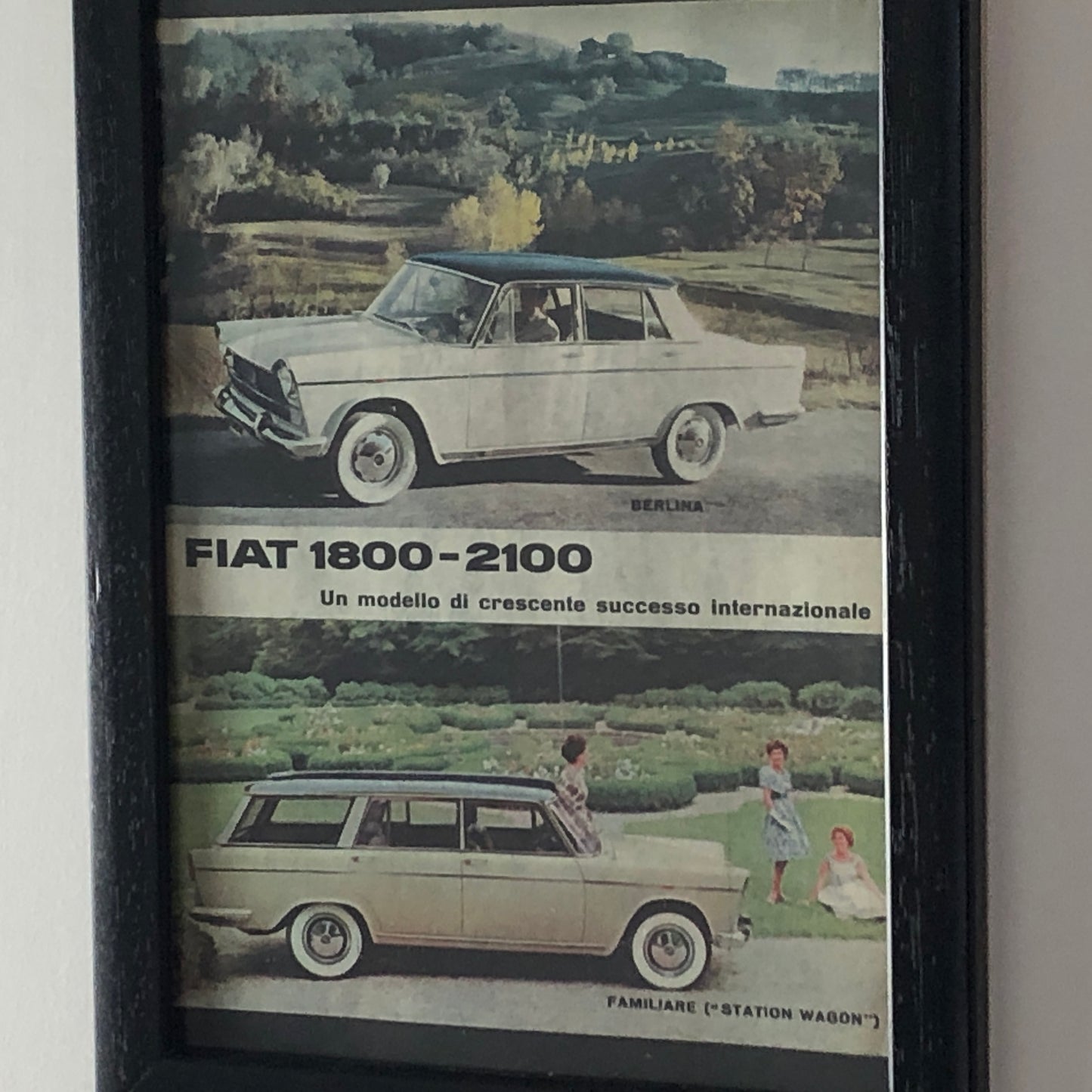 Fiat, Pubblicità Anno 1960 Fiat 1800 - 2100 Berlina e Familiare Station Wagon