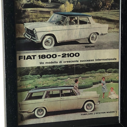 Fiat, Pubblicità Anno 1960 Fiat 1800 - 2100 Berlina e Familiare Station Wagon - Raggi's Collectibles' Automotive Art