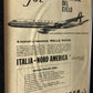 Alitalia, Pubblicità Anno 1960 Alitalia Super DC-8 Jet con Motori Rolls-Royce