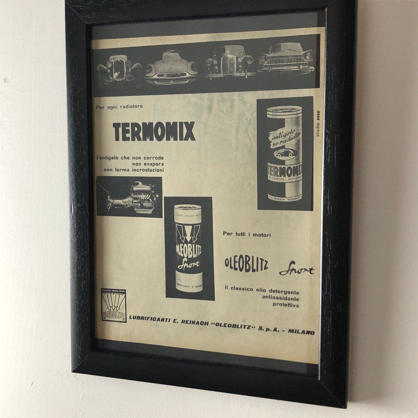 Oleoblitz, 1960 Advertising Oleoblitz Termomix and Oleoblitz Sport