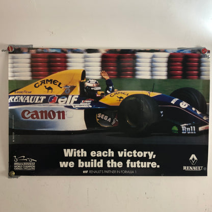 Renault Williams F1 Poster With Each Victory We Built the Future World Champion 1992 1993 Alain Prost - Raggi's Collectibles' Automotive Art