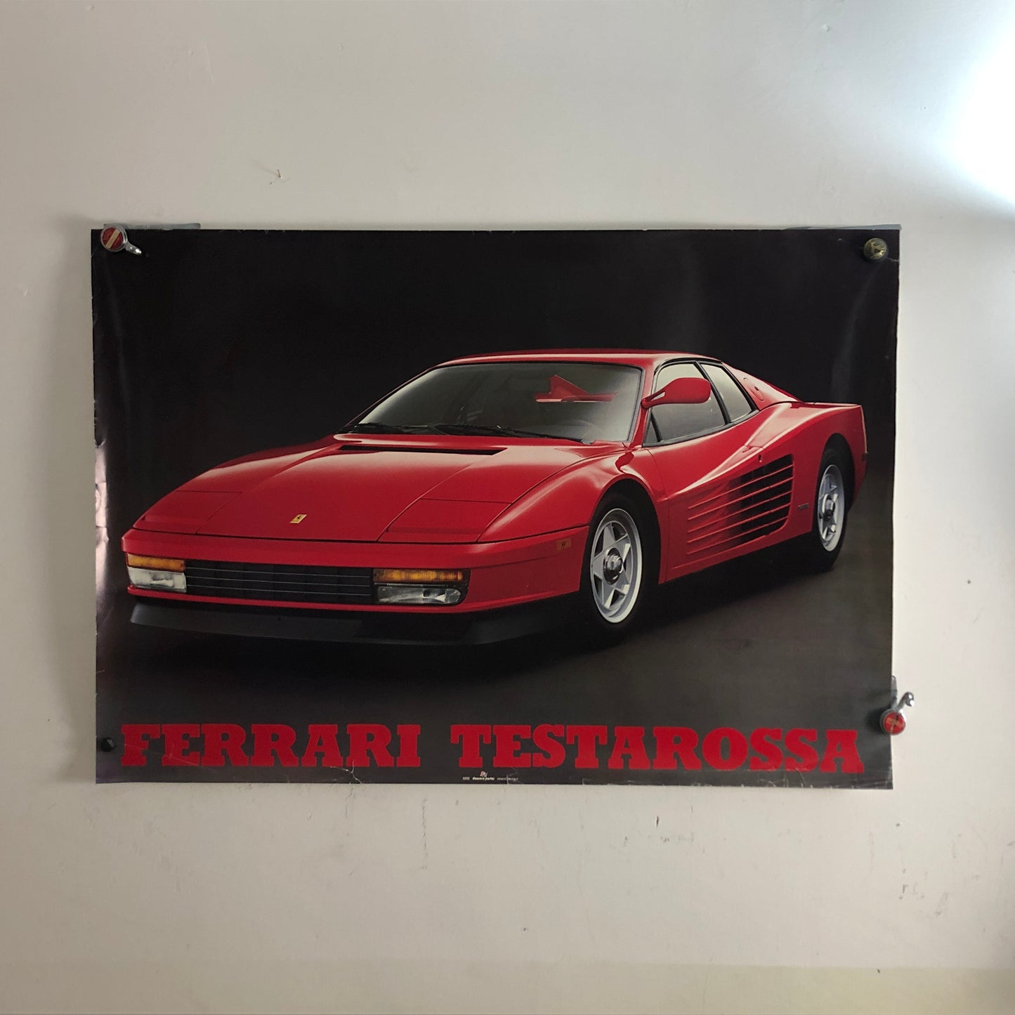 Ferrari, Poster Ferrari Testarossa Realizzato in Italia da Danrose Codice Articolo 3255