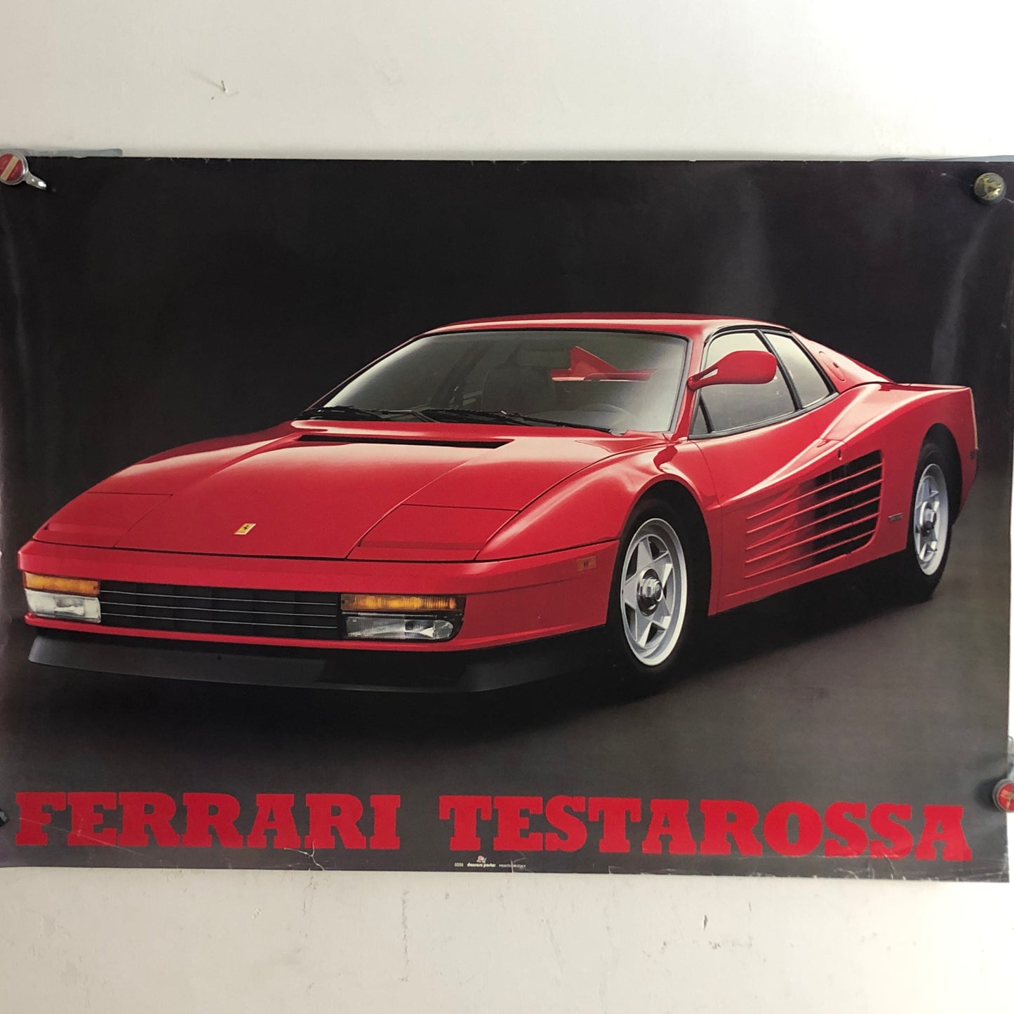 Ferrari, Poster Ferrari Testarossa Realizzato in Italia da Danrose Codice Articolo 3255