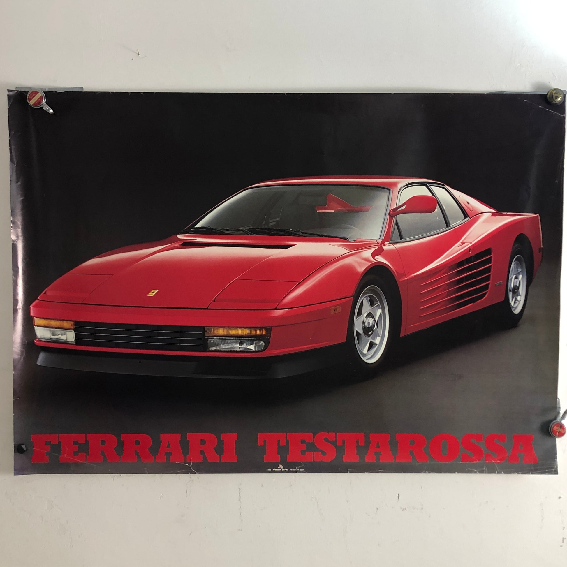 Ferrari, Poster Ferrari Testarossa Realizzato in Italia da Danrose Codice Articolo 3255 - Raggi's Collectibles' Automotive Art