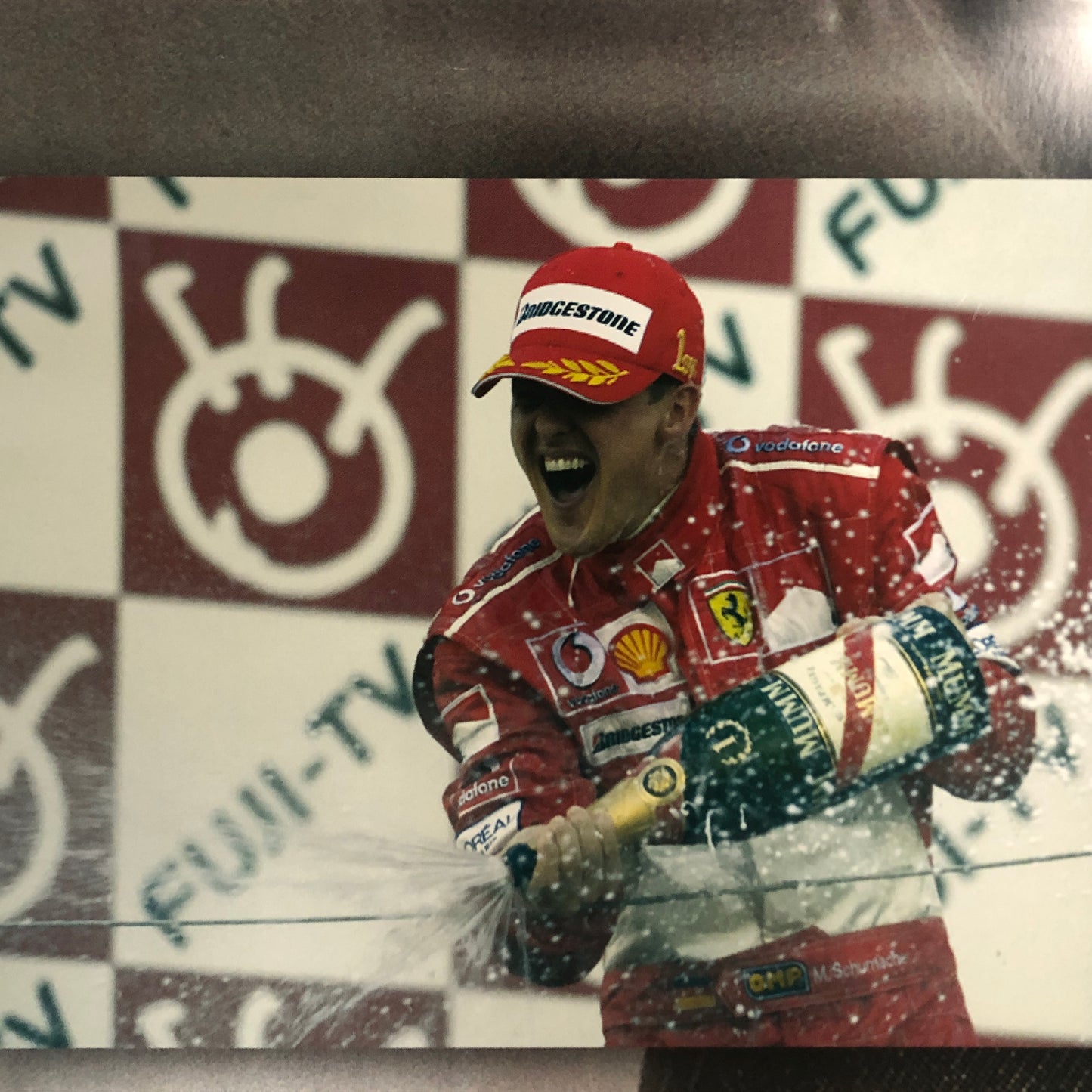 Champagne MUMM, Poster Michael Schumacher Ferrari Vittoria Gran Premio Canada 2004