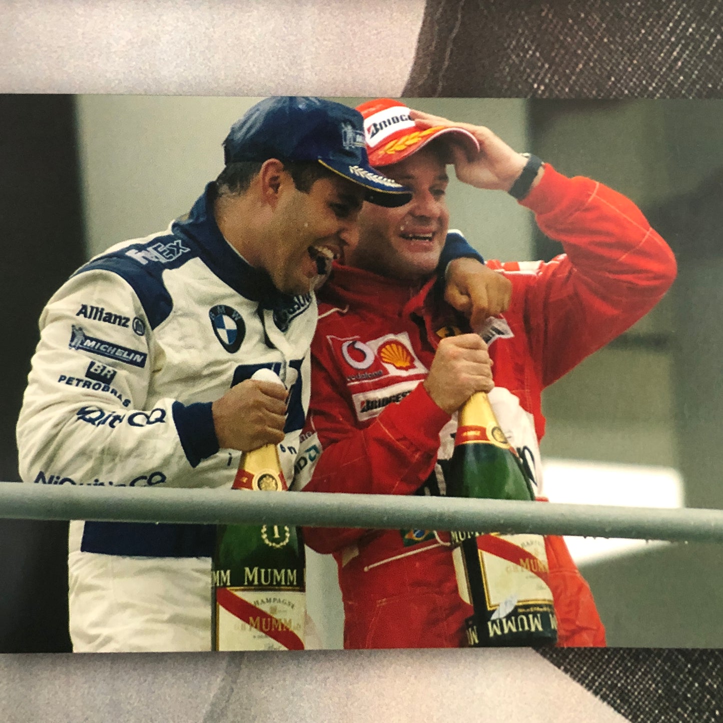 Champagne MUMM, Poster Michael Schumacher Ferrari Victory Canadian Grand Prix 2004