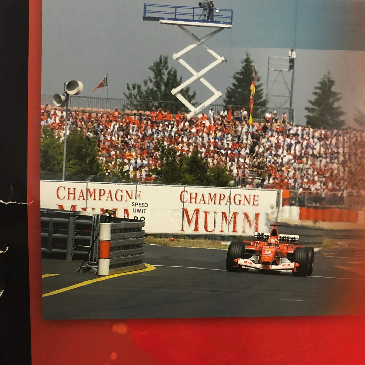 Champagne MUMM, Formula 1 Season Poster Year 2003 with Michael Schumacher Ferrari