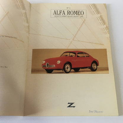 Zagato, Brochure Asta Speciale Carrozzeria Zagato con Autografo di Elio ed Andrea Zagato - Raggi's Collectibles' Automotive Art