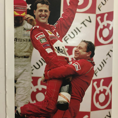 Champagne MUMM, Poster del Gran Premio di Suzuka Giappone 2000 Primo Mondiale di Michael Schumacher con Ferrari - Raggi's Collectibles' Automotive Art