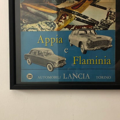 Lancia Pubblicità Anno 1960 Lancia Appia e Flaminia - Raggi's Collectibles' Automotive Art