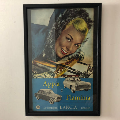 Lancia Pubblicità Anno 1960 Lancia Appia e Flaminia - Raggi's Collectibles' Automotive Art