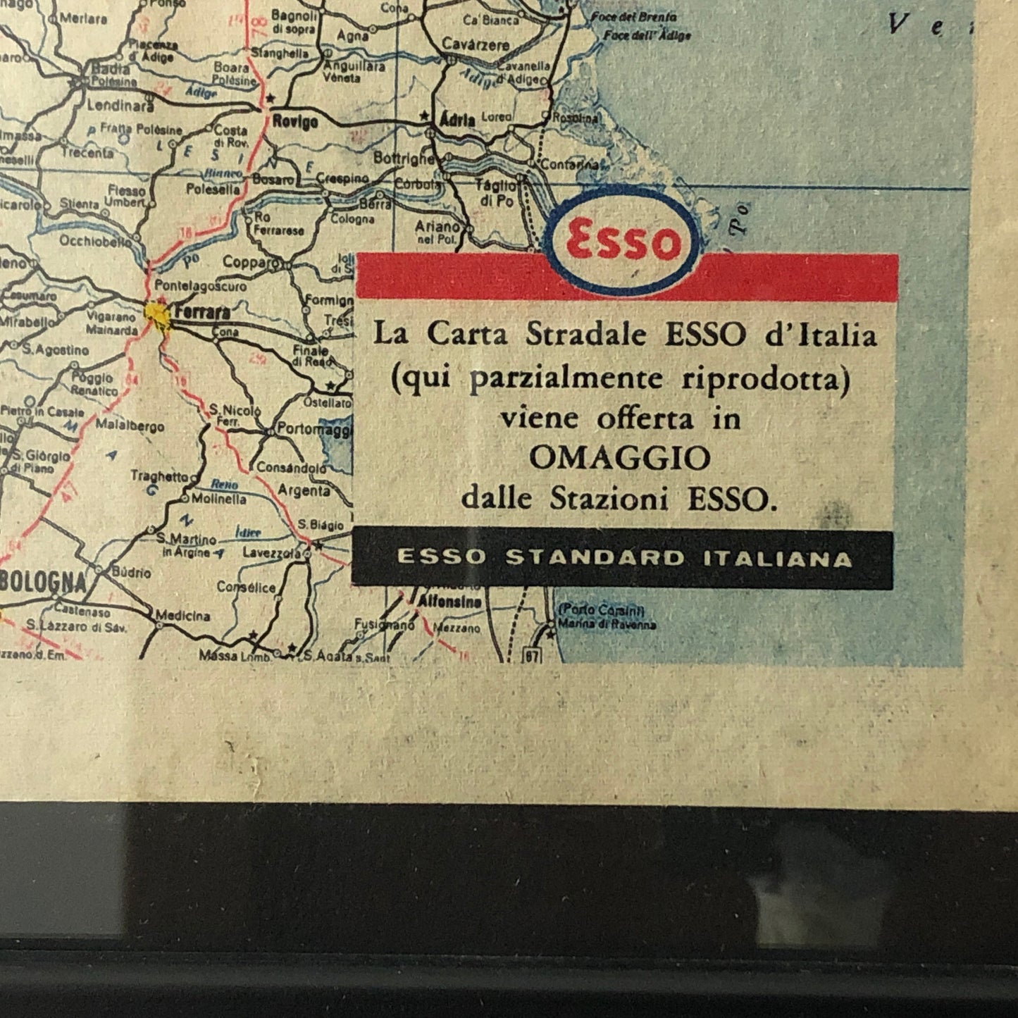Esso Pubblicità Anno 1960 Viaggiare Sicuri anche in Inverno con Esso Extra