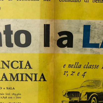 Lancia Pubblicità Anno 1959 Lancia Appia e Flaminia Vittoria Mobilgas Economy Run 59 - Raggi's Collectibles' Automotive Art