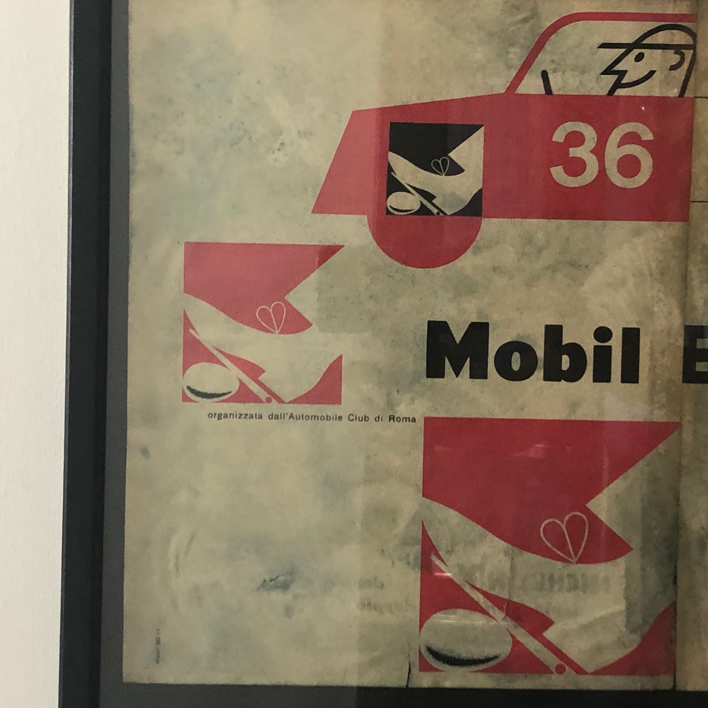 Mobil, Pubblicità Anno 1960 Mobil Economy Run 60 Organizzata da Automobile Club di Roma