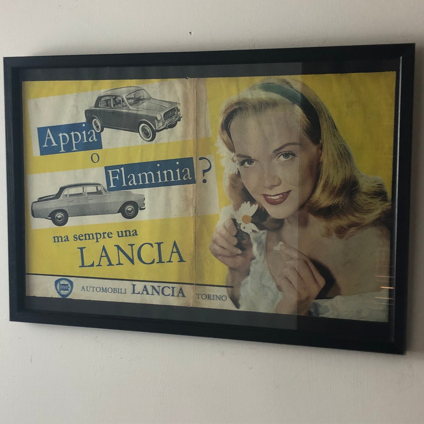 Lancia, Pubblicità Anno 1960 Appia o Flaminia ma Sempre una Lancia - Raggi's Collectibles' Automotive Art