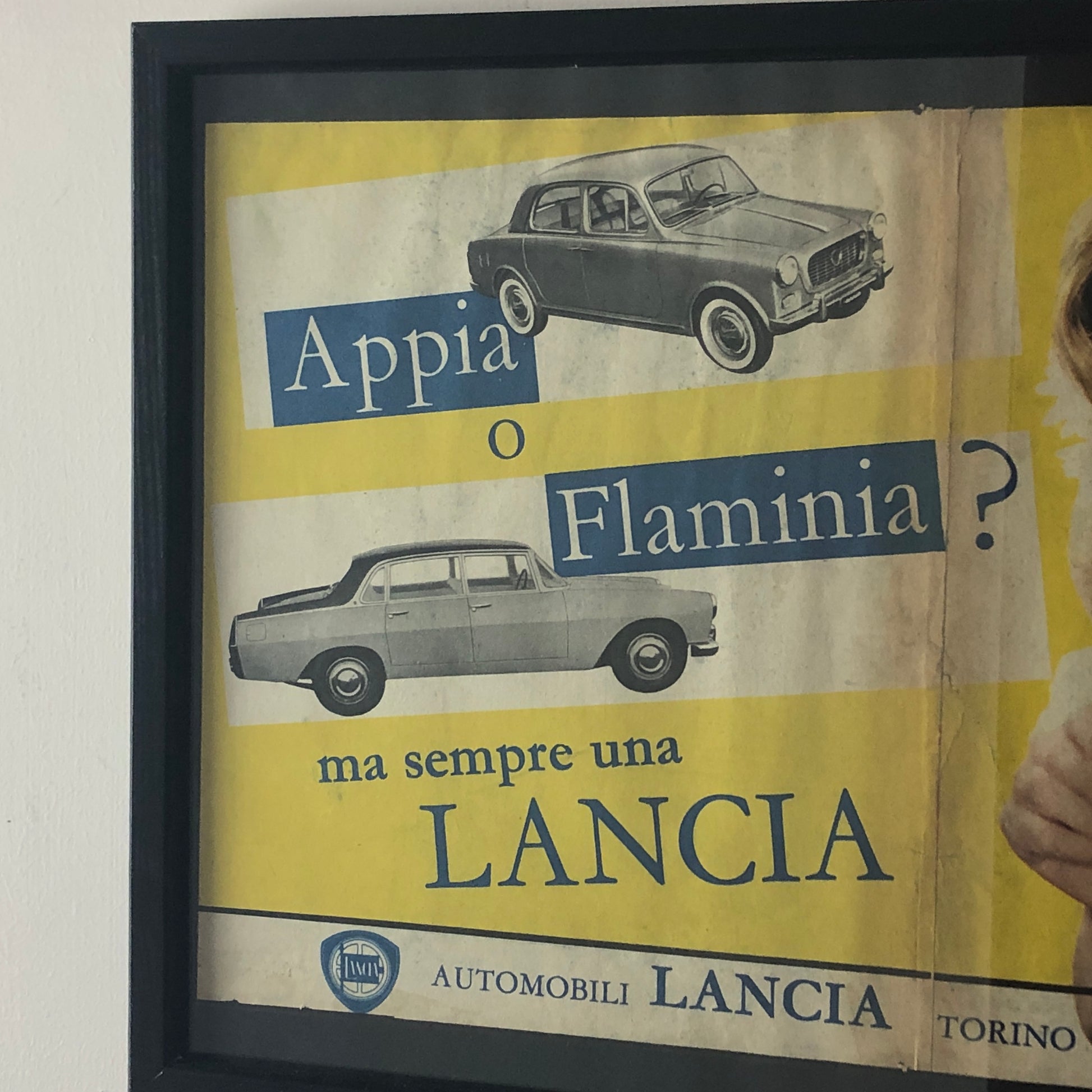 Lancia, Pubblicità Anno 1960 Appia o Flaminia ma Sempre una Lancia - Raggi's Collectibles' Automotive Art