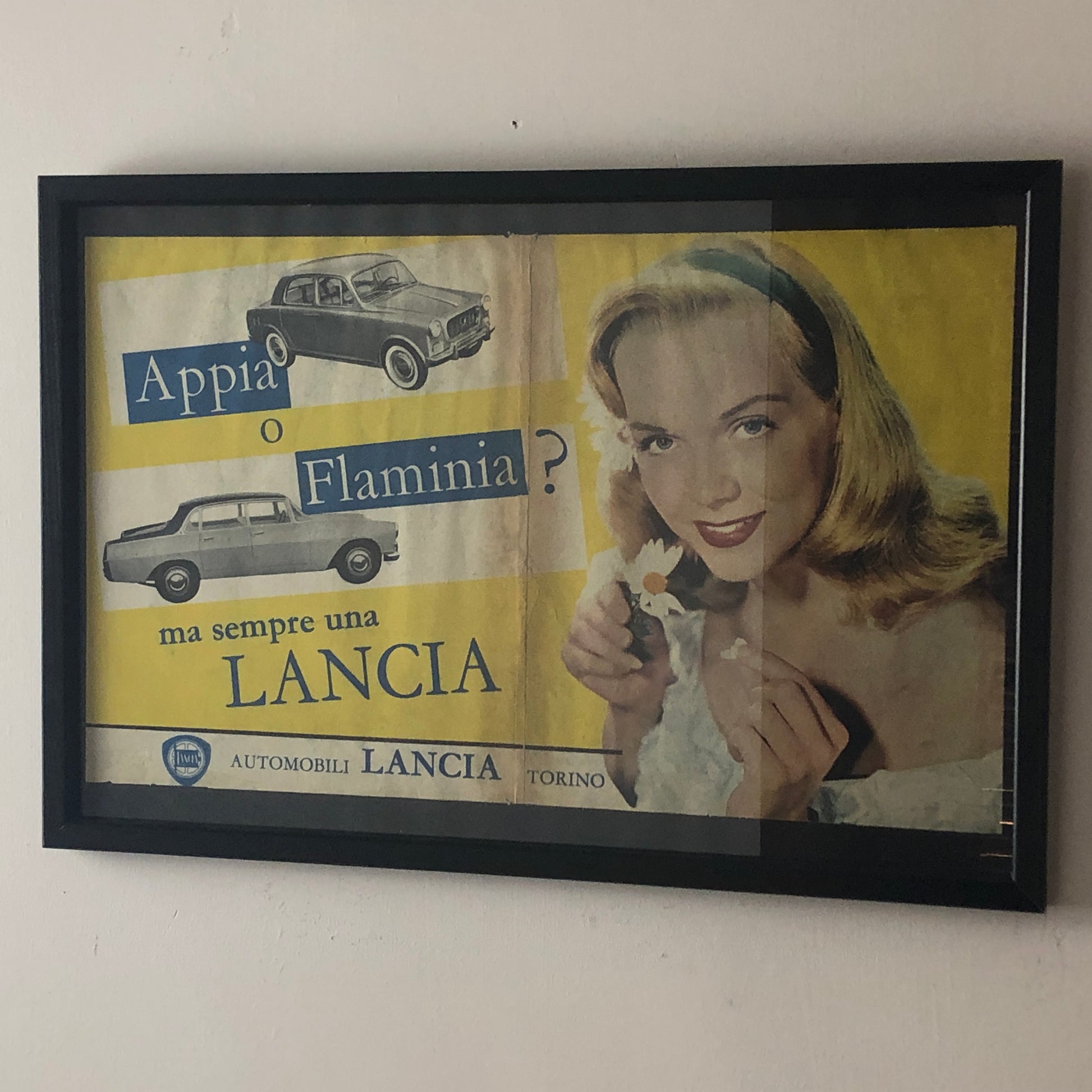 Lancia, Pubblicità Anno 1960 Appia o Flaminia ma Sempre una Lancia - Raggi's Collectibles' Automotive Art