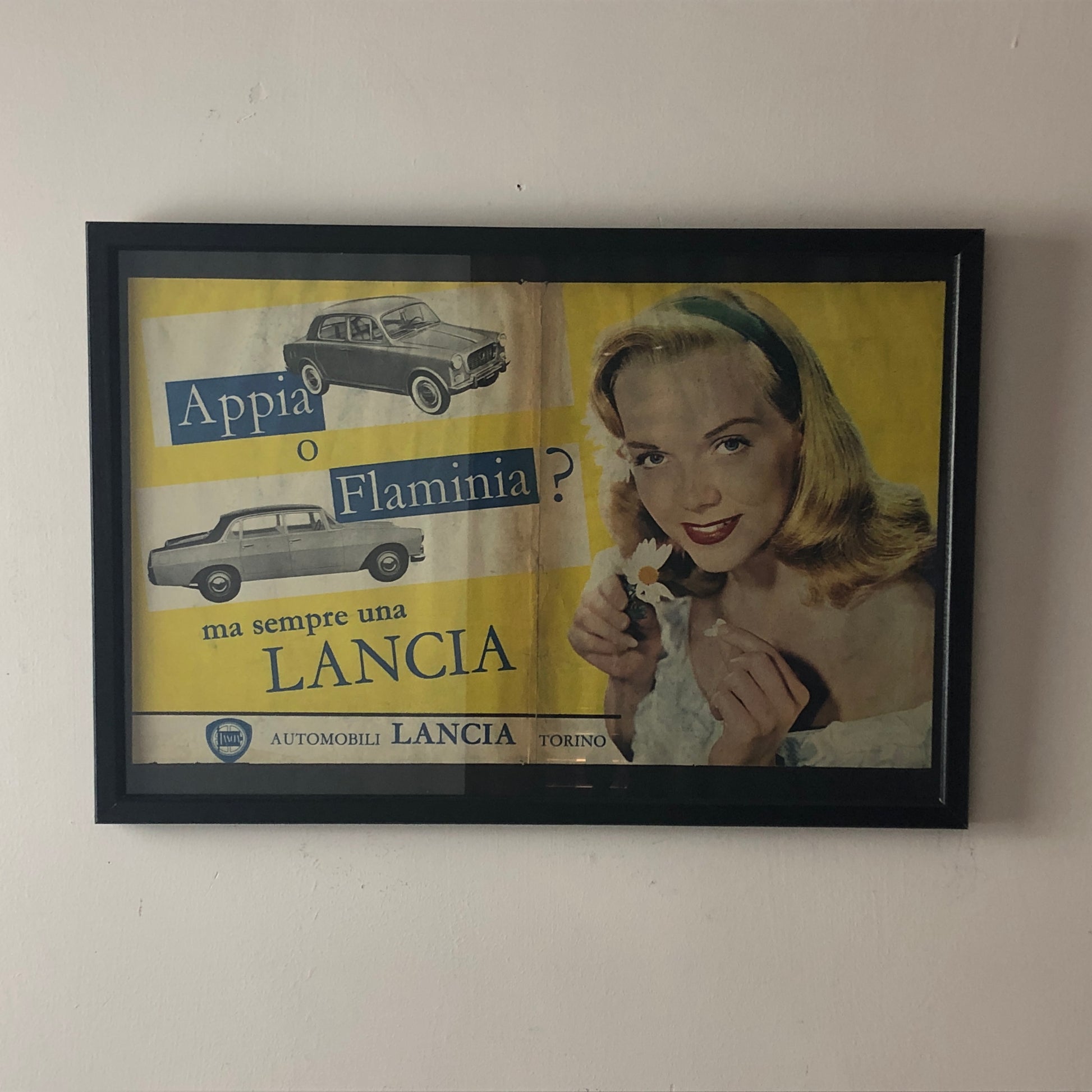 Lancia, Pubblicità Anno 1960 Appia o Flaminia ma Sempre una Lancia - Raggi's Collectibles' Automotive Art