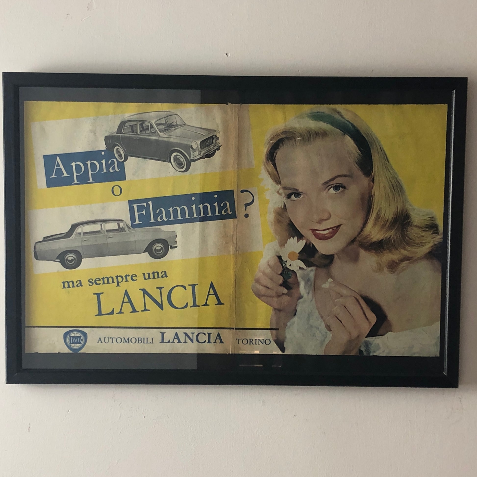 Lancia, Pubblicità Anno 1960 Appia o Flaminia ma Sempre una Lancia - Raggi's Collectibles' Automotive Art