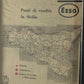 Esso, Advertisement Year 1960 Points of Sale - Esso Service Stations in Sicily