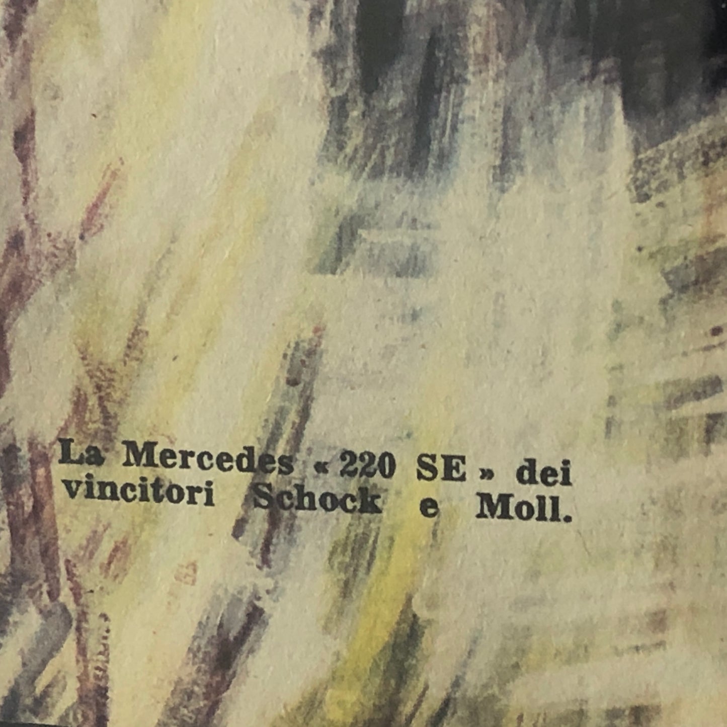 Mercedes-Benz, Monte Carlo Rally Victory Illustration Year 1960 Mercedes-Benz 220 SE of Walter Schock and Rolf Moll