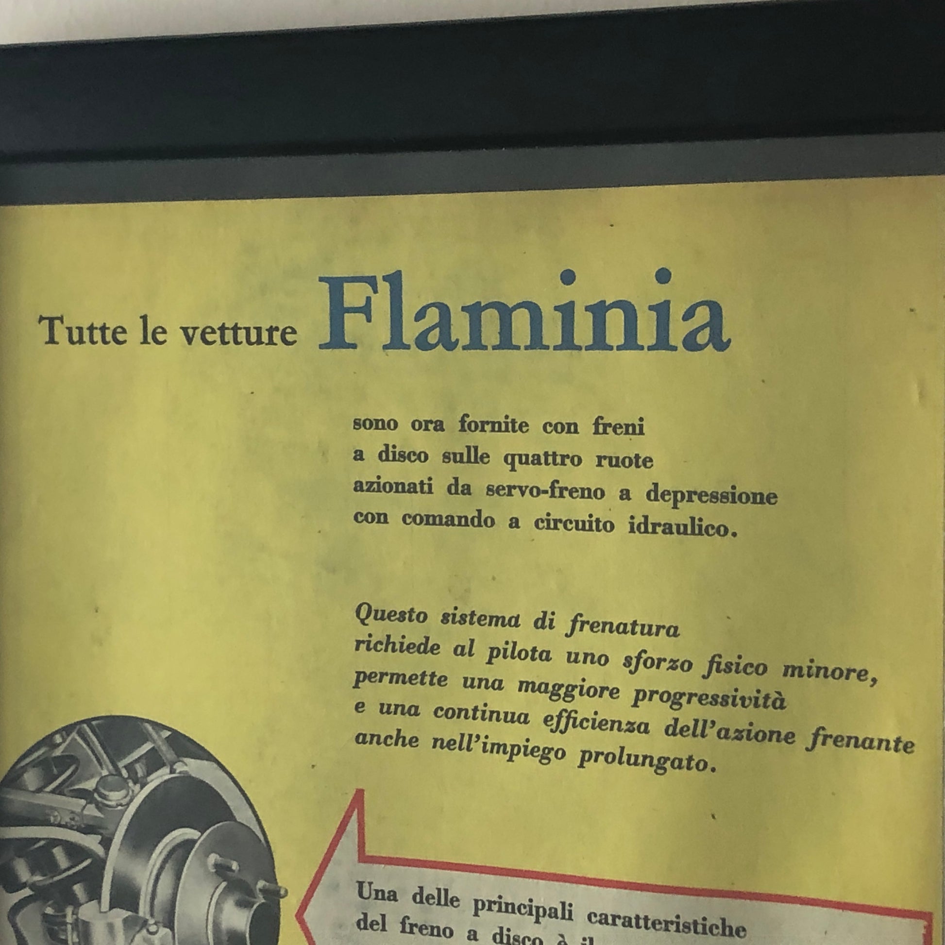 Lancia, Pubblicità Anno 1960 Tutte le Lancia Flaminia Montano Freni a Disco - Raggi's Collectibles' Automotive Art