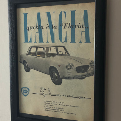 Lancia, Pubblicità Anno 1960 Questa è la Lancia Flavia - Raggi's Collectibles' Automotive Art