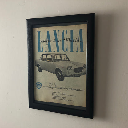 Lancia, Pubblicità Anno 1960 Questa è la Lancia Flavia - Raggi's Collectibles' Automotive Art