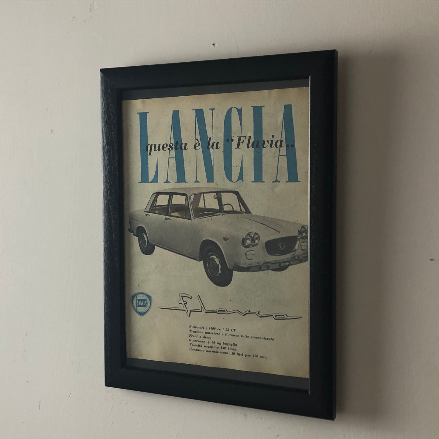 Lancia, Advertisement Year 1960 This is the Lancia Flavia
