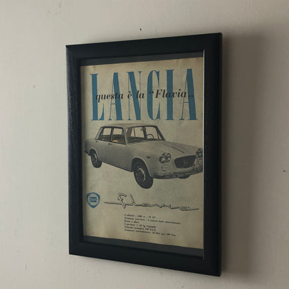 Lancia, Pubblicità Anno 1960 Questa è la Lancia Flavia - Raggi's Collectibles' Automotive Art