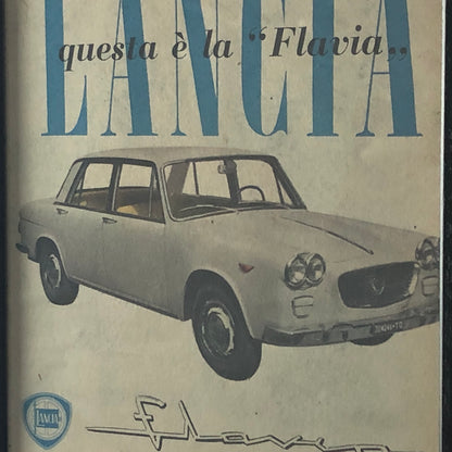 Lancia, Pubblicità Anno 1960 Questa è la Lancia Flavia - Raggi's Collectibles' Automotive Art