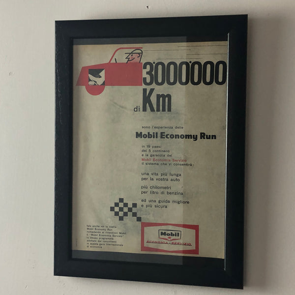 Mobil, Pubblicità Anno 1960 Mobil Economy Run 60
