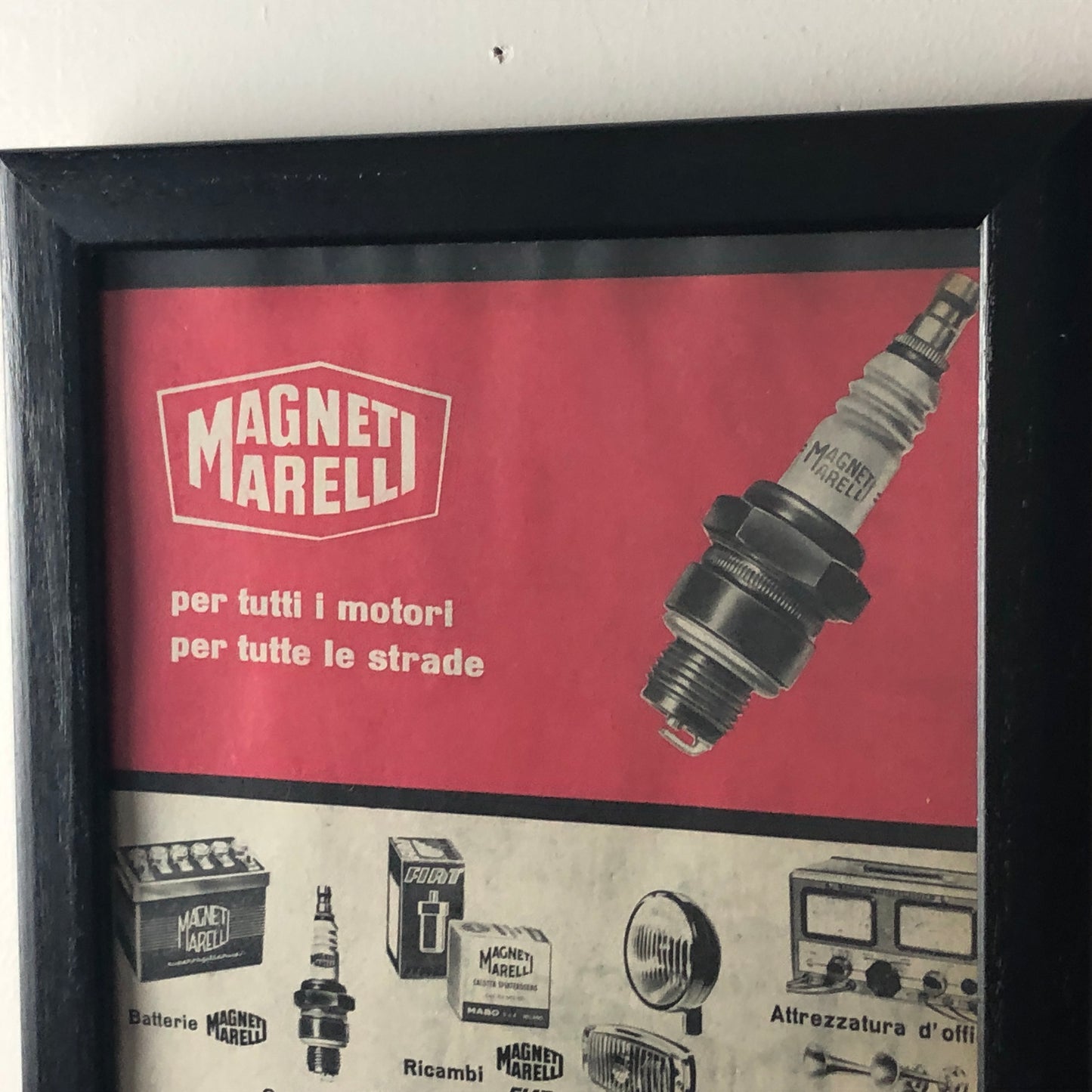 Magneti Marelli, Pubblicità Anno 1960 Magneti Marelli Per Tutti i Motori Per Tutte le Strade