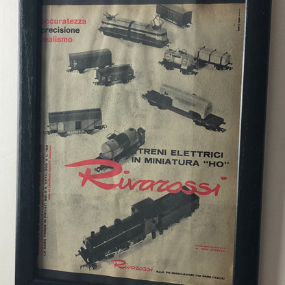 Rivarossi, Pubblicità Anno 1960 Rivarossi Treni Elettrici in Miniatura "HO" Studio Dalla Costa - Raggi's Collectibles' Automotive Art