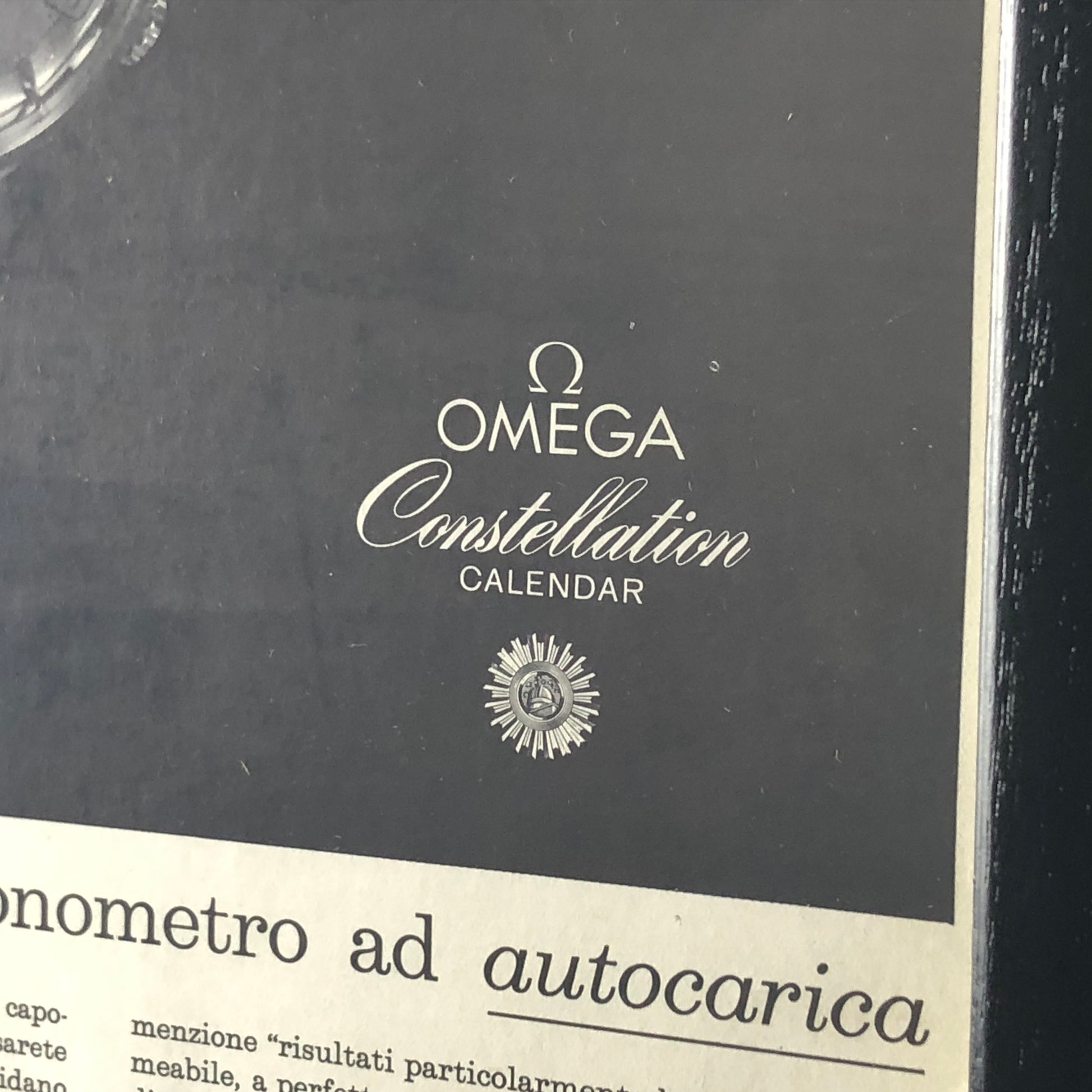 Omega, Pubblicità Anno 1960 Omega Constellation Calendar con Listino Prezzi - Raggi's Collectibles' Automotive Art