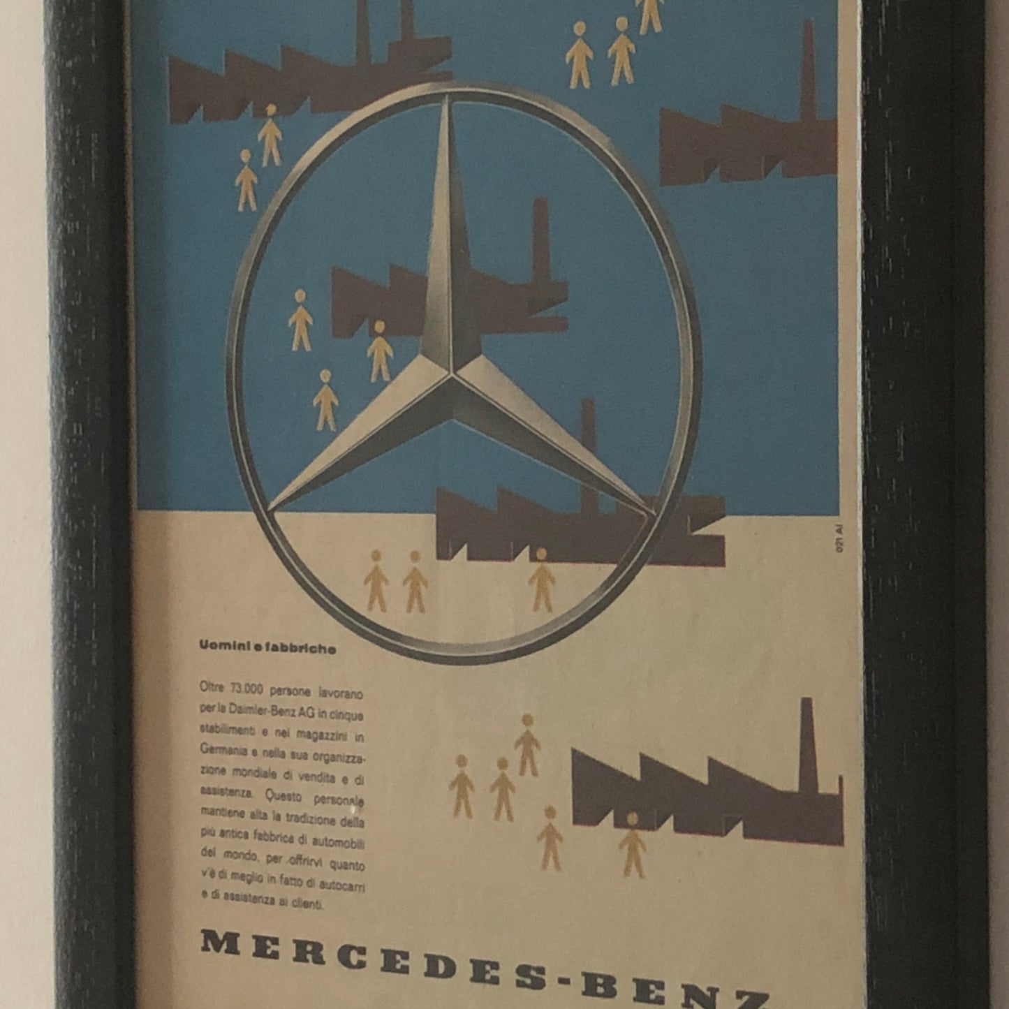 Mercedes-Benz, Advertisement Year 1960 Mercedes-Benz Men and Factories